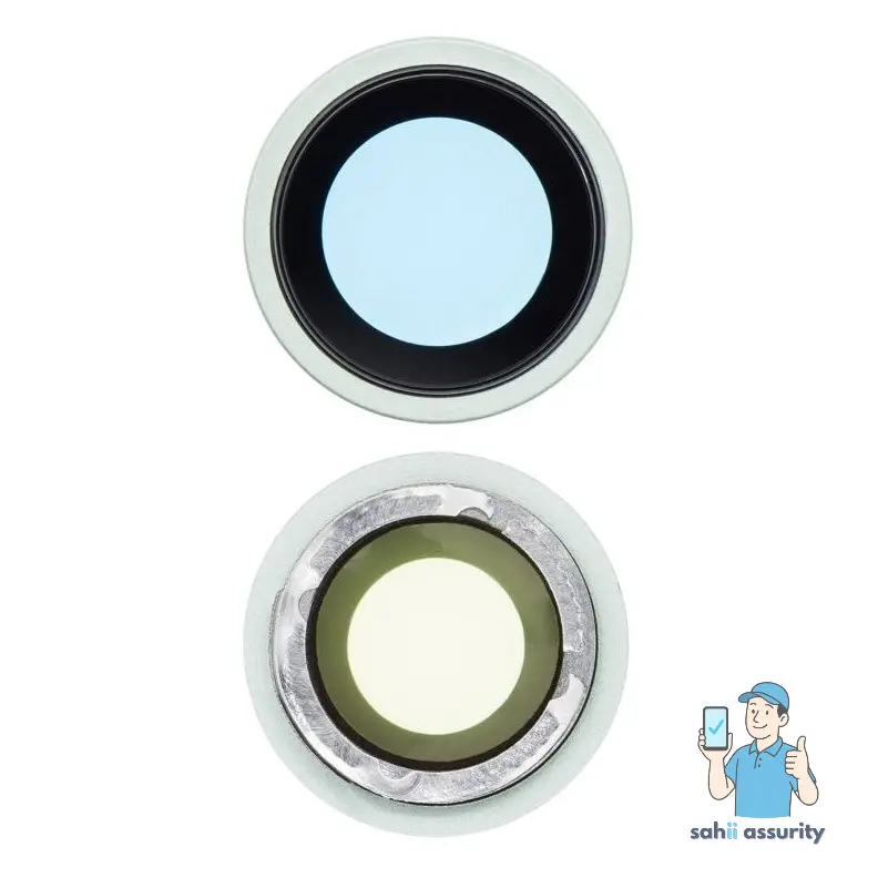 Camera Lens Glass with Frame for Apple iPhone 12 Mini Green thumbnail